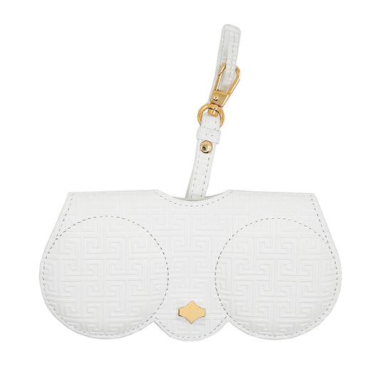 White Geometric Suncover | Glasses Case