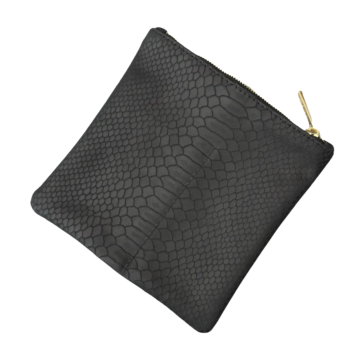 Limited Edition: Leather Python Eyewear Case Matte Black/Gold