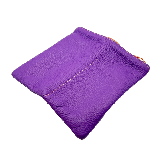 Purple Leather Eyewear Case