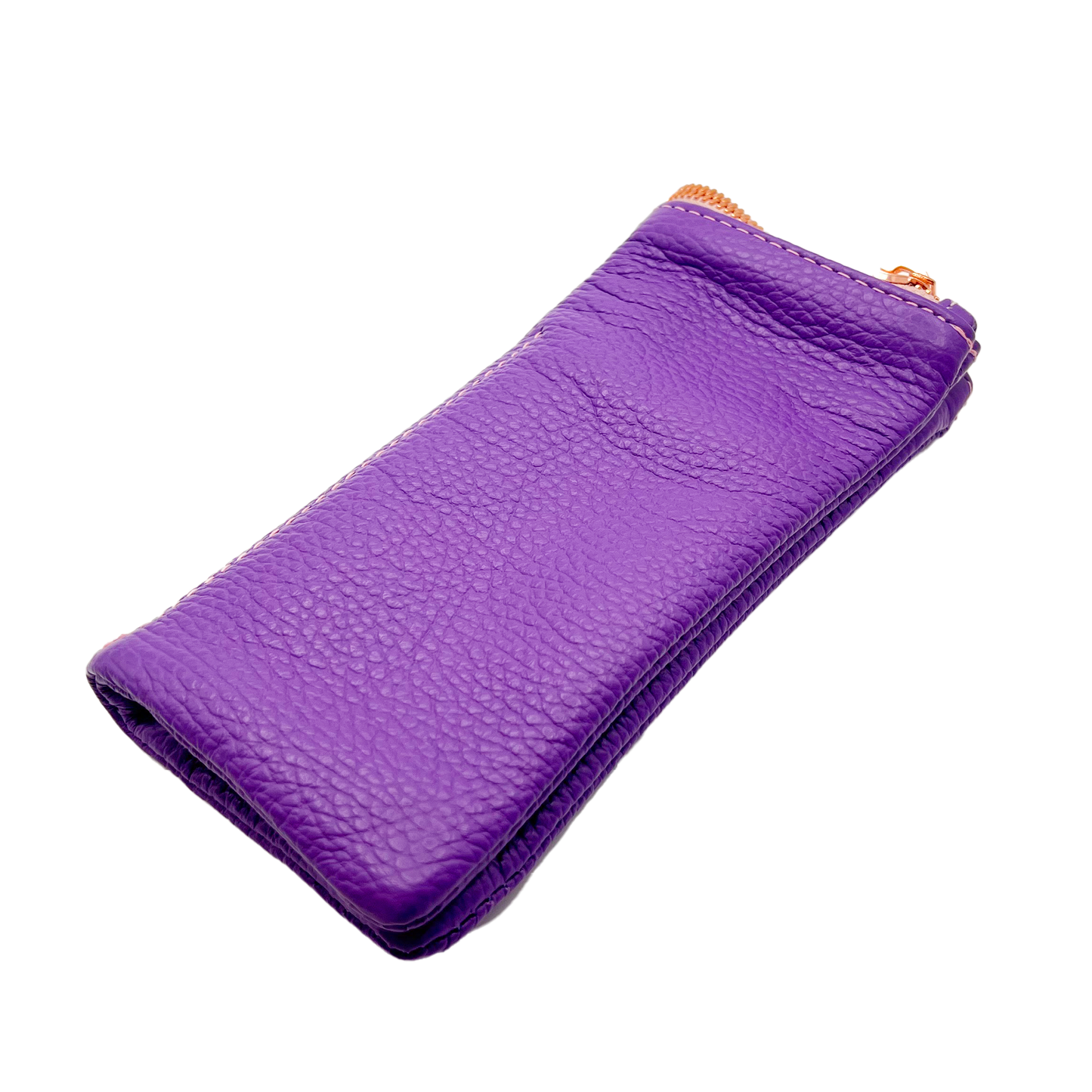 Purple Leather Eyewear Case