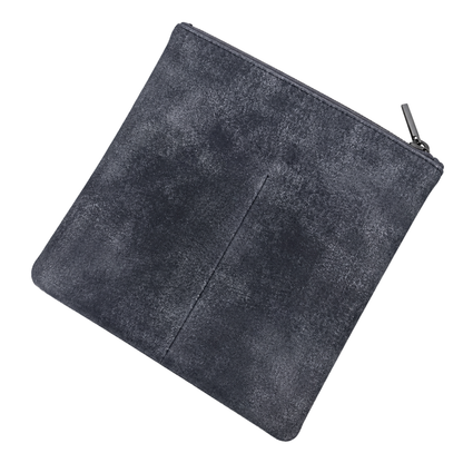 Leather Gunmetal Eyewear Case
