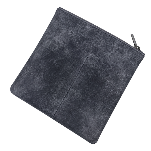 Leather Gunmetal Eyewear Case